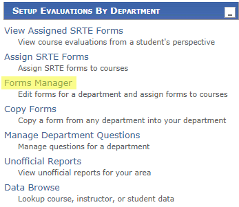 Create an SRTE Form Image